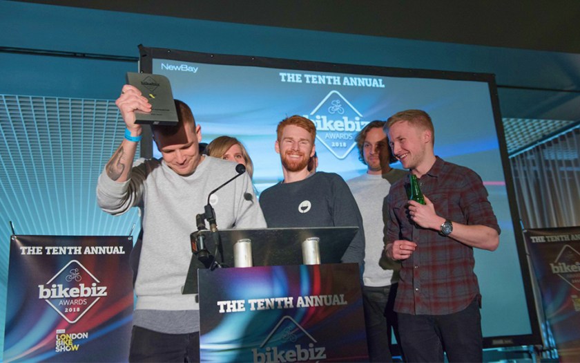 The VOLT™ team accepts the Specialist Distributor award at BikeBiz Awards 2018
